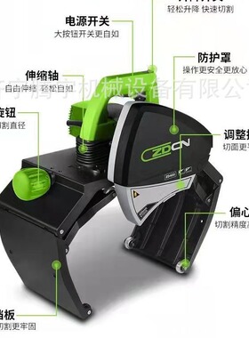 厂家销售ZD220电动切管机 钢管切割机 卡箍式圆管切割机出口