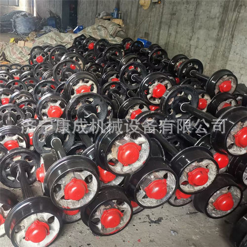 窑车用耐高温窑车轮对矿用平板车铸钢矿车轮对井下用单双边轨道轮