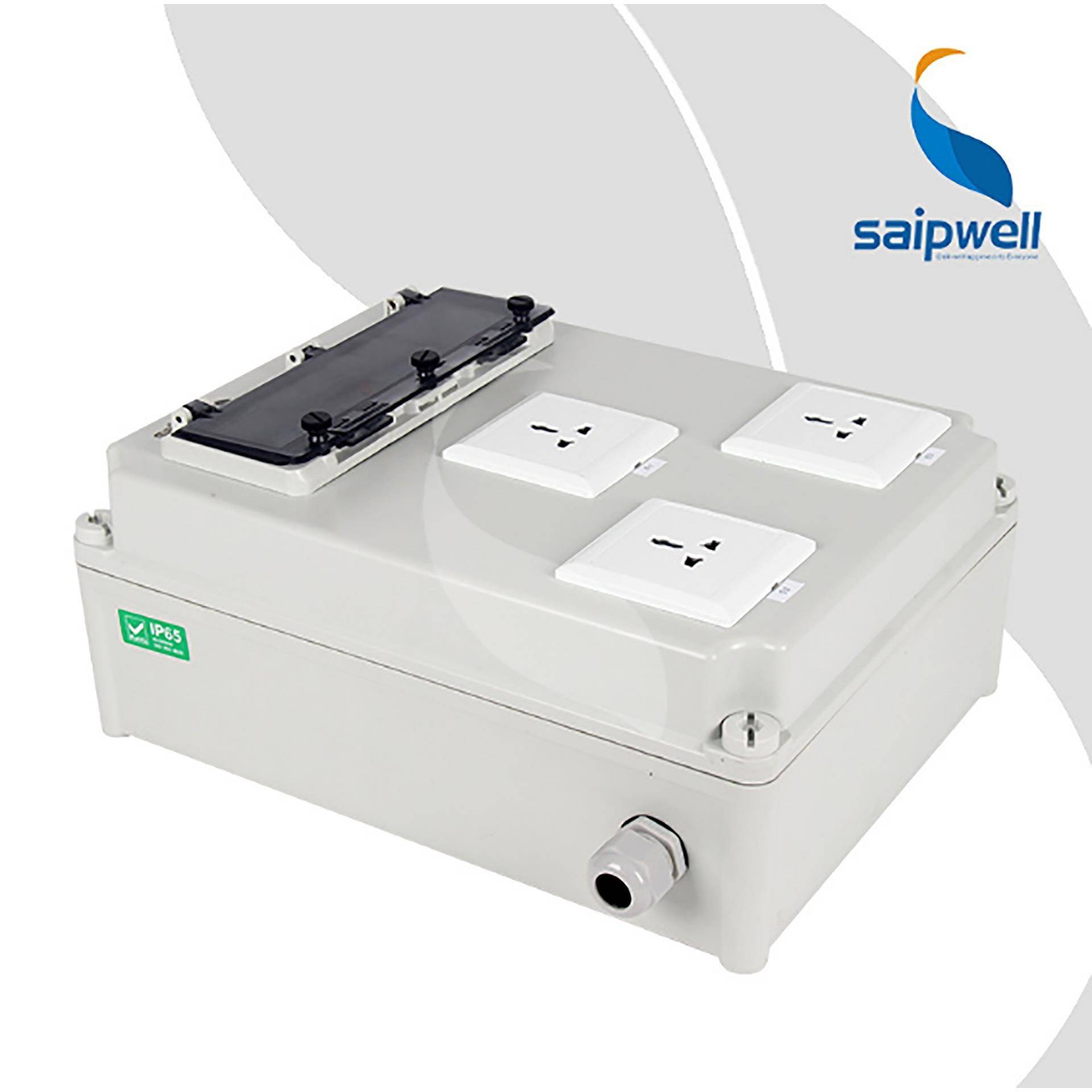 斯普ABS塑料插座箱便携式手提接线箱成套检修箱电源控制配电箱