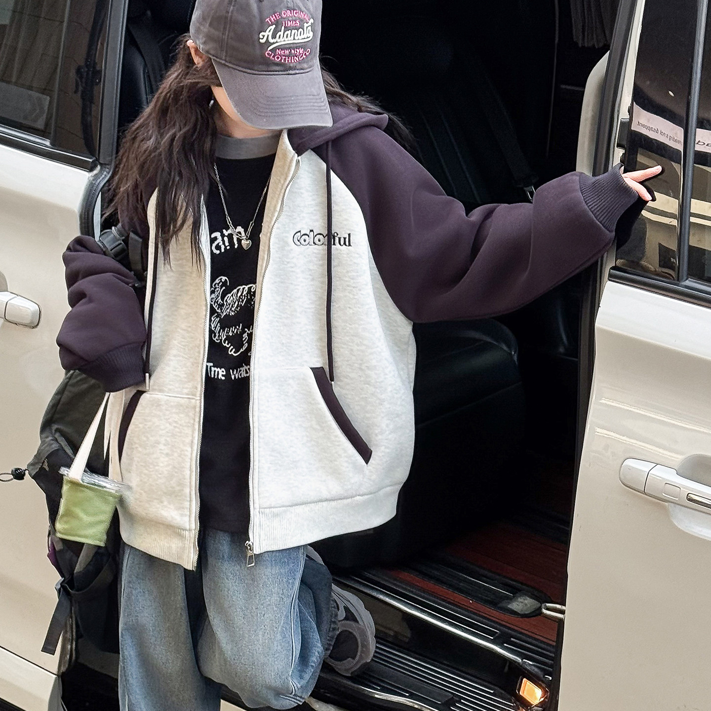 女童外套秋冬儿童洋气夹棉棒球服
