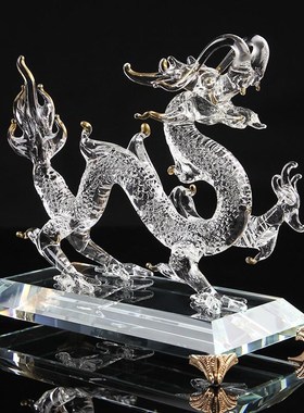 水晶12十二生肖动物鼠牛虎兔龙蛇马羊猴鸡狗猪客厅工艺品招财摆件