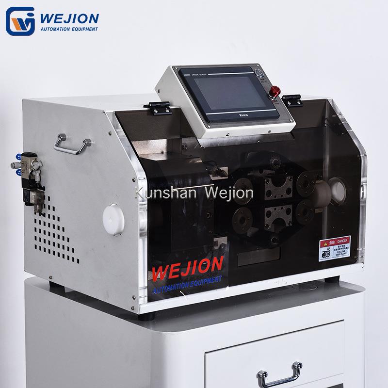 伟匠厂家供应全自动波纹切管机裁断剖开一体机波纹切管划开切断机