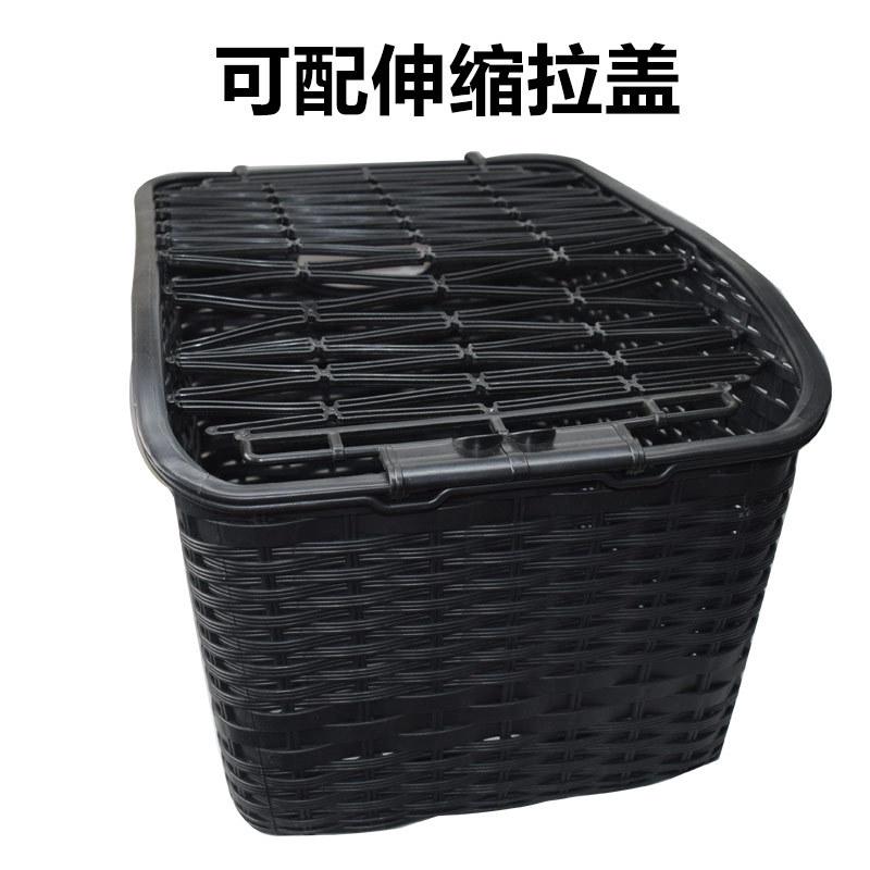 加大自行车后置车筐锂电电动车后车架车篮书筐菜篮筐宠物筐购物