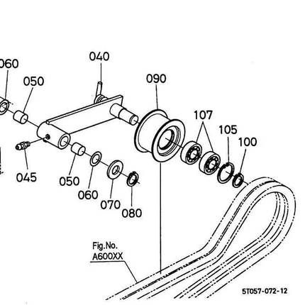 久保田688收割机配件行走张紧臂总成 张紧轮张紧臂卡簧轴套轴承