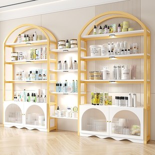 展示柜品货架样容院店多层玻璃门陈列柜子