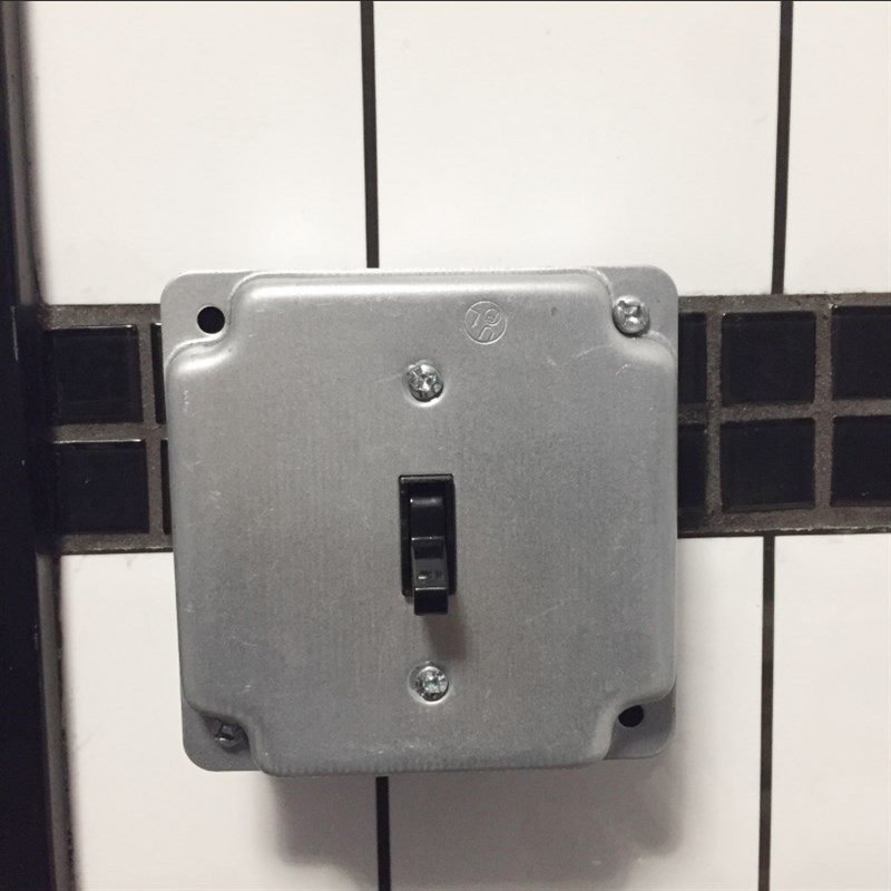 nsy复古开关明装单开双控家用墙壁拨动工业风开关面板