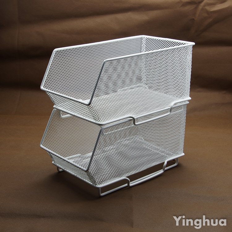 叠加收纳篮英寸网格家居办公收纳整理《英华工艺》工厂直销,收纳整理,桌面收纳盒,淘宝优惠券,粉丝福利购,淘宝优惠卷