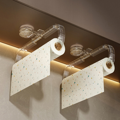 厨房纸巾架免打孔橱柜保鲜膜收纳吸盘卷纸架置物架壁挂式抹布挂架