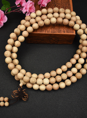 桃木佛珠念珠108颗男士修行女款手串男和尚盘玩手持念经档位挂脖