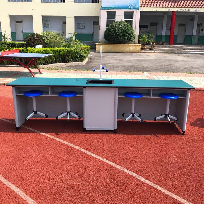 中小学生物理化学生物科学探究实验室桌教师演示台操作台六边桌