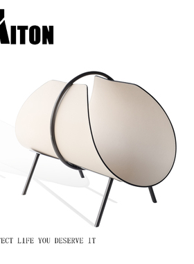 金属皮革轻奢杂志收纳架样板间书房书架报刊摆件饰品