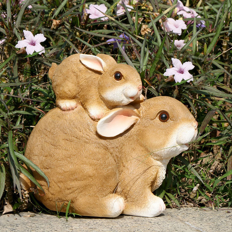 户外可爱仿真动物兔子摆件草地庭院花园景观雕塑装饰品 树脂动物,家居饰品,户外/庭院摆件,淘宝优惠券,粉丝福利购,淘宝优惠卷