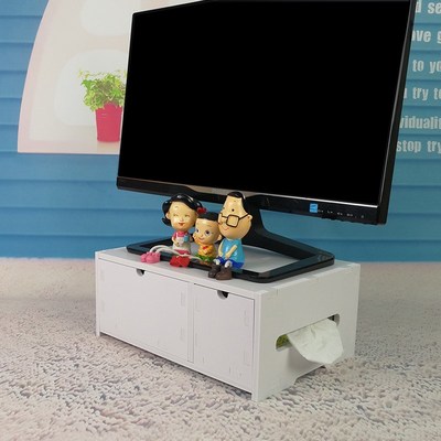 果兔 电脑增高架子液晶屏幕电脑托架办公桌面双层