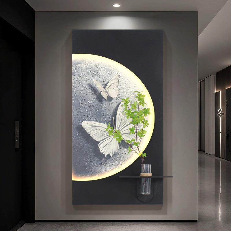 现代轻奢玄关装饰画立体砂岩客厅壁画竖版壁灯挂画走廊过道壁画,鲜花速递/花卉仿真/绿植园艺,割草机/草坪机,淘宝优惠券,粉丝福利购,淘宝优惠卷