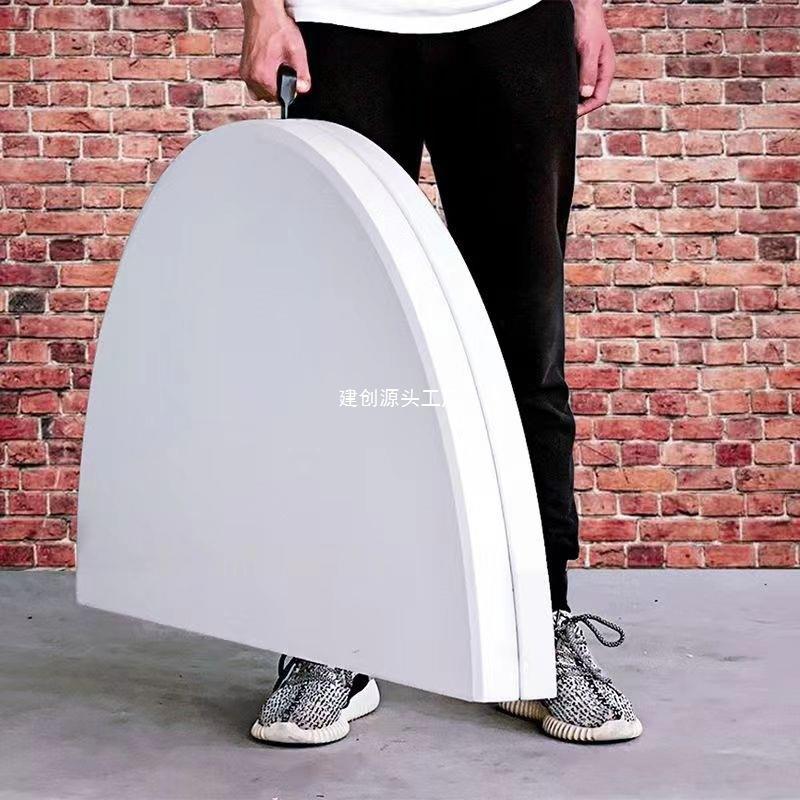 折叠圆桌家用简易大圆桌面可折叠餐桌子饭桌户外简约餐桌椅