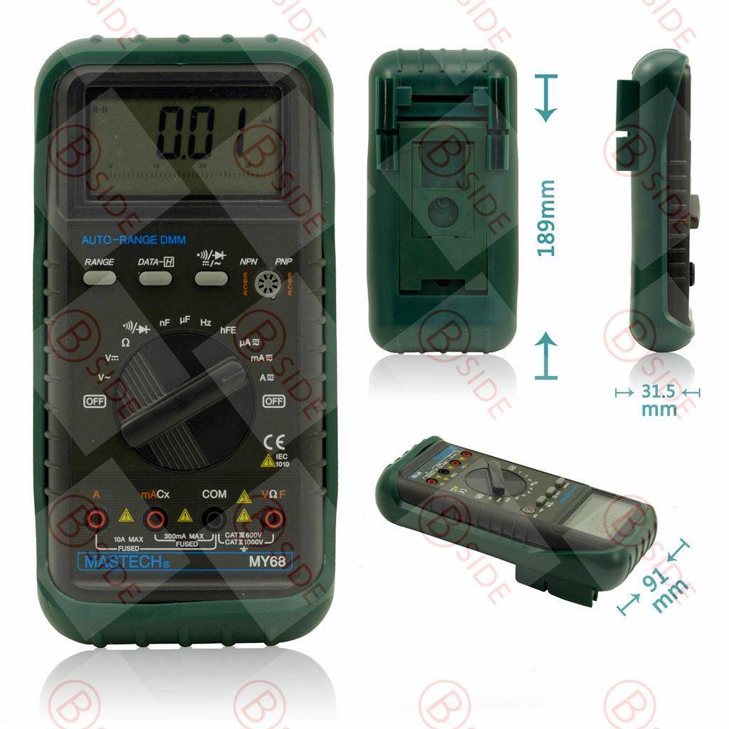 直销MY68多功能自动档手持数字万用表/电容频率多用仪表