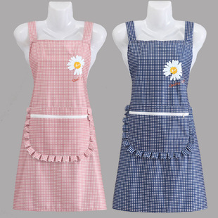 透气车间上班耐脏工作服女家用厨房做饭罩衣 薄款 新款 背带围裙夏季