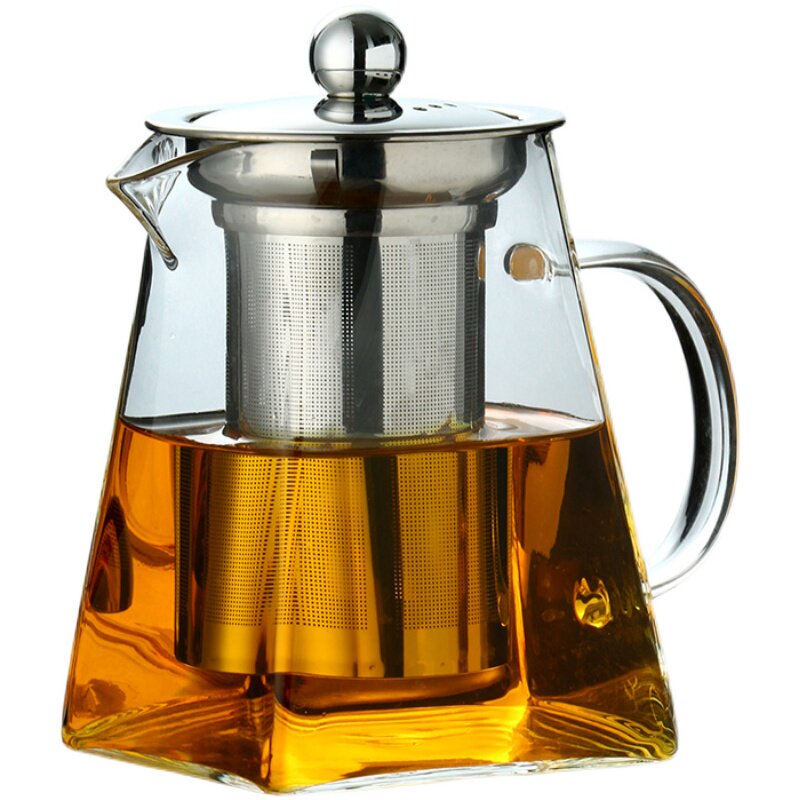 加厚泡茶壶耐高玻具璃中式花茶壶煮茶壶单壶过滤红茶器茶温套装