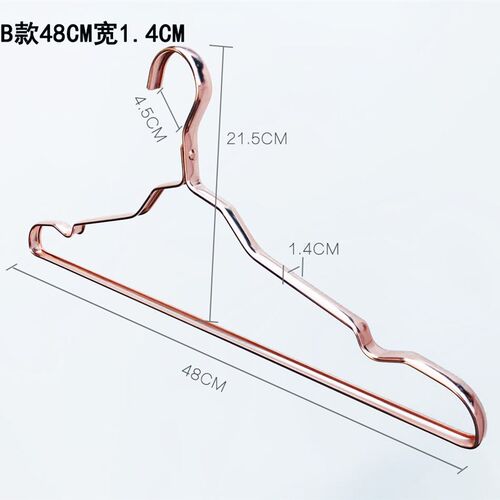 大码C加厚铝合金加长大号衣架子晒衣挂加宽防滑太空无痕晾衣撑
