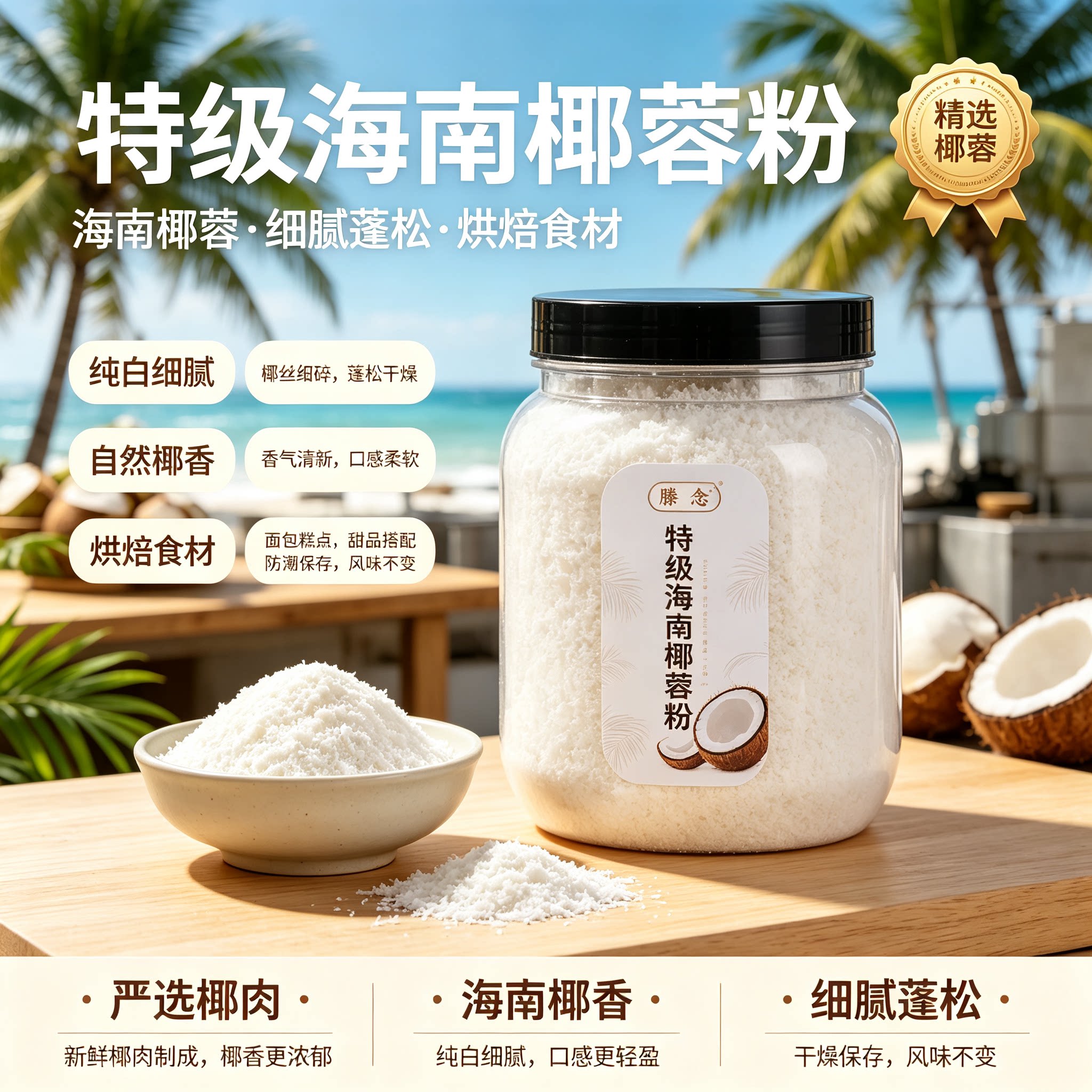 烘焙专用椰蓉粉椰丝馅料小包装