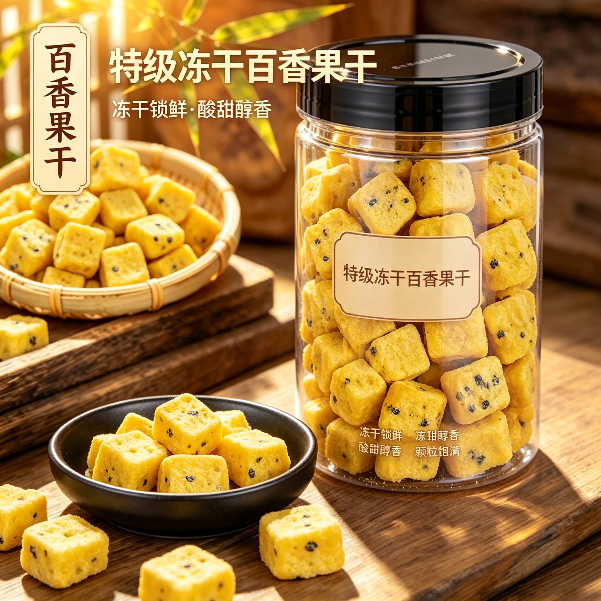 冻干百香果青金桔蜂蜜茶