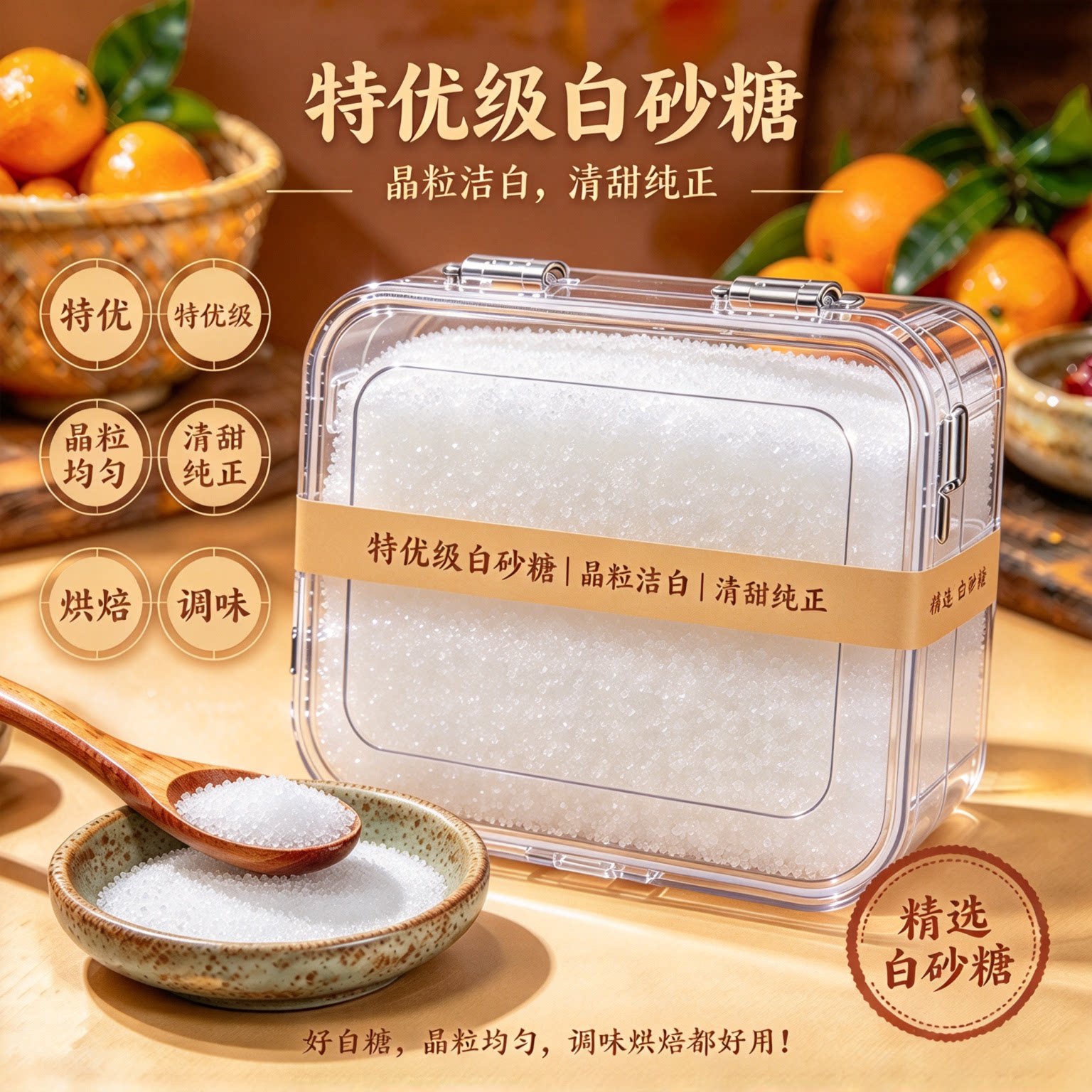 纯甘蔗白糖冰糖葫芦专用