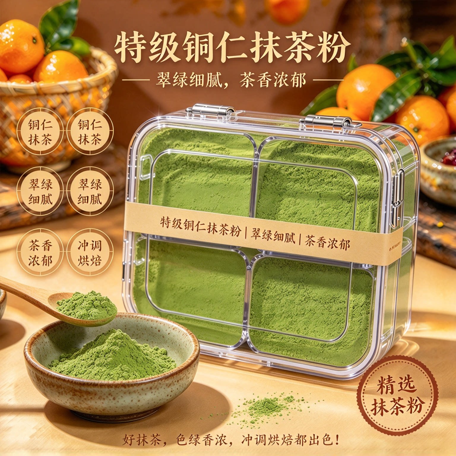 日式宇治无糖低脂抹茶粉