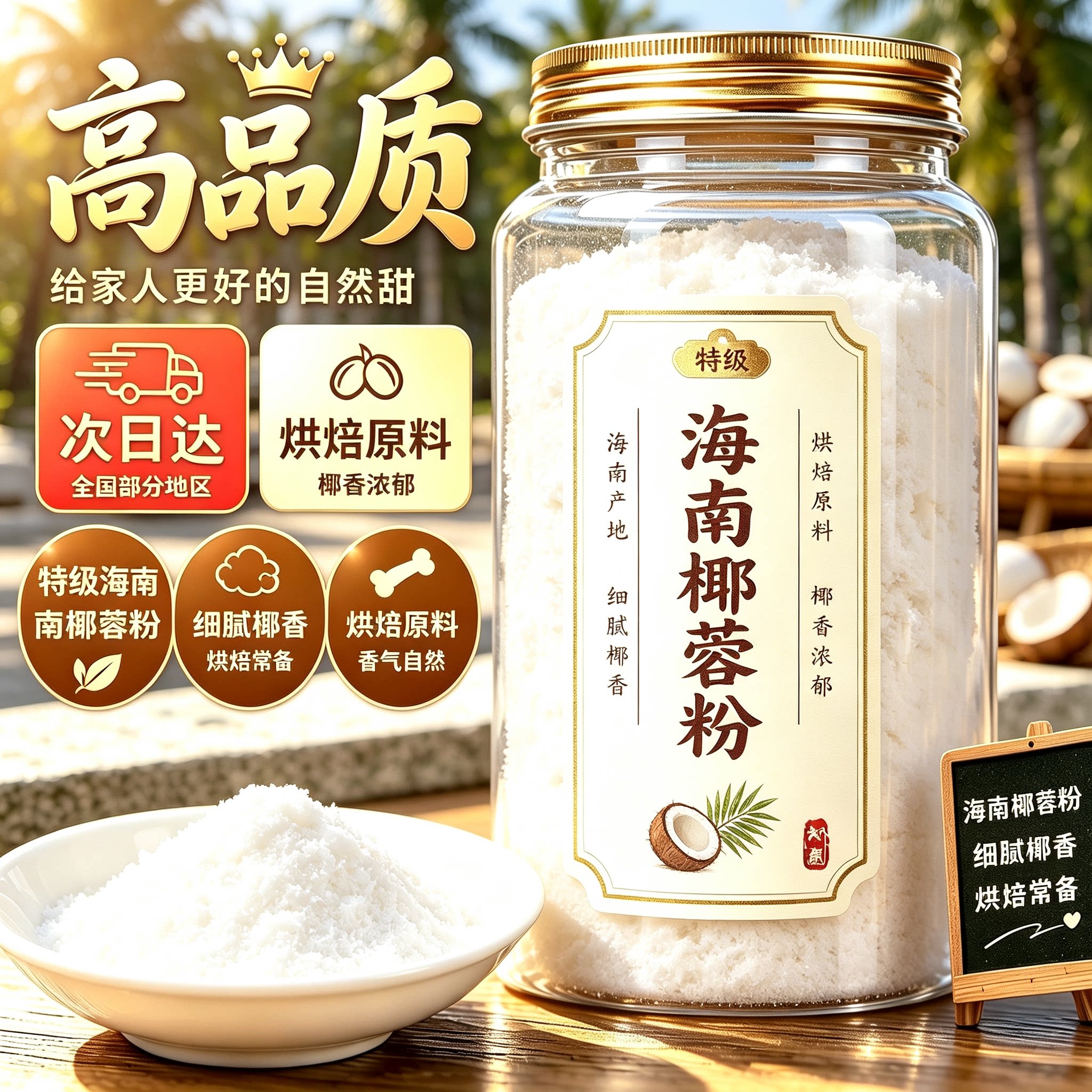 纯椰蓉粉烘焙馅料无添加