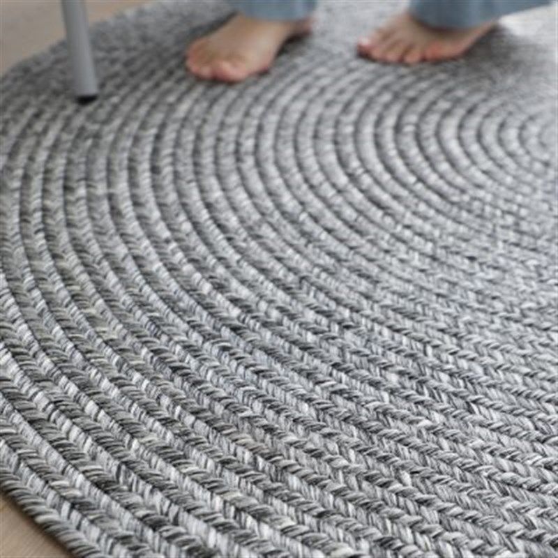 久忆灰色手工编织圆形地毯环保无胶现简约客厅茶几书房卧室圆垫,居家布艺,地毯,淘宝优惠券,粉丝福利购,淘宝优惠卷
