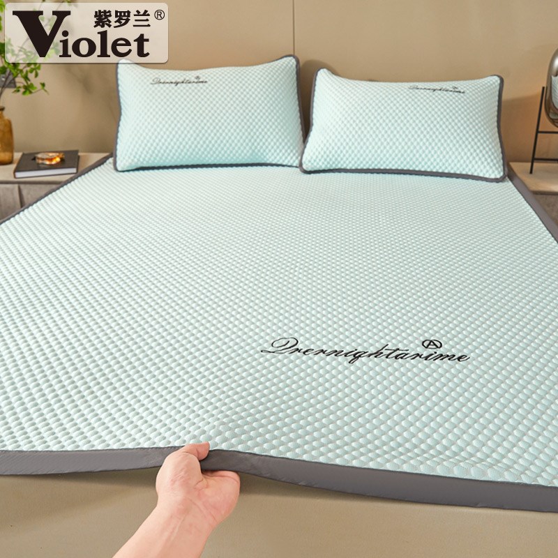 凉感丝床笠款冰豆豆凉席可机洗学生宿舍夏凉席席