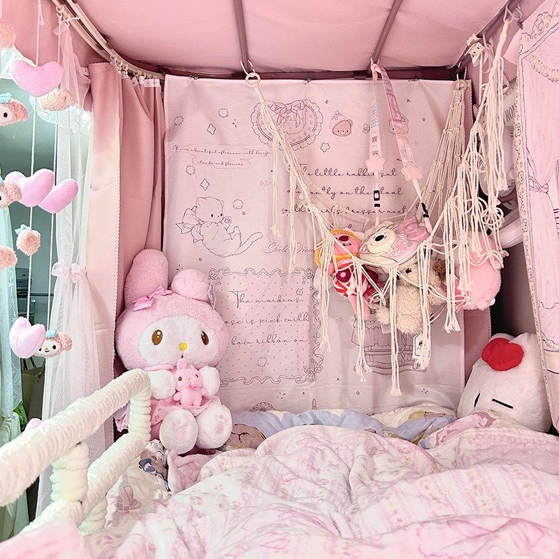 宿舍好物床上娃娃收纳吊床挂网棉绳编织壁挂置物袋玩偶网兜女,收纳整理,毛绒玩具收纳桶/箱,淘宝优惠券,粉丝福利购,淘宝优惠卷