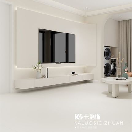 厂标侘风微水泥瓷砖50x1500客7厅奶地砖灰别墅卫生间墙寂砖奶黄防