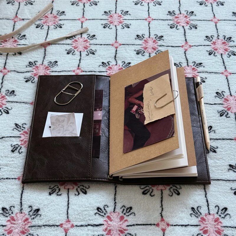 古董花园TN标准随身旅行手账本覆古高颜值随身记录本皮日记事本子