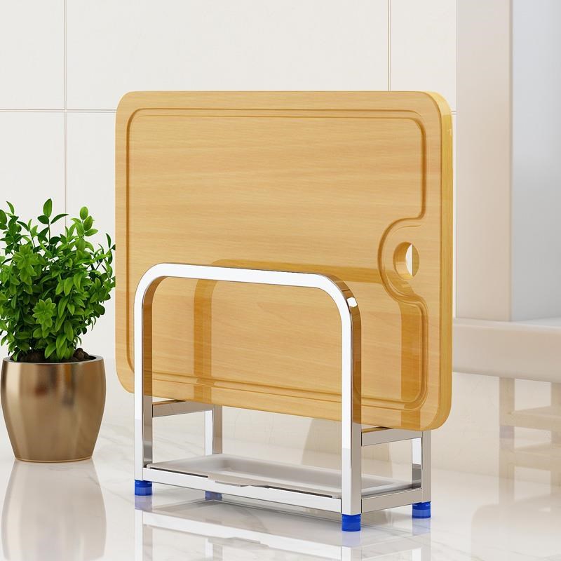 免打孔304不锈钢砧板架厨房置物锅壁挂收纳菜板架锅盖架案板