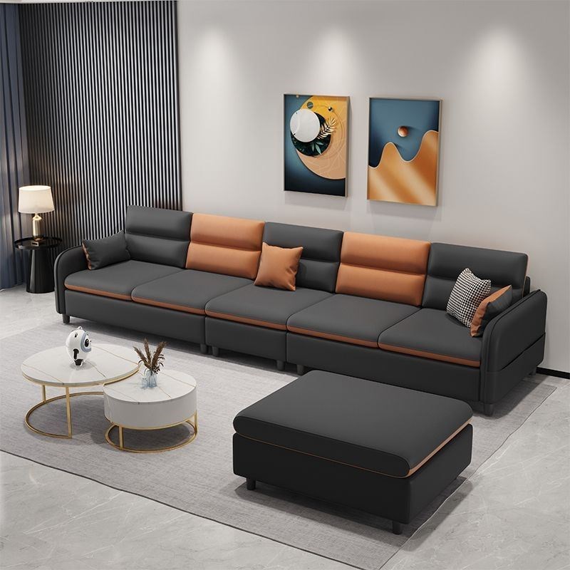 沙发客厅意式现代大小户型贵妃位时尚高端新款轻奢免洗科技布沙发