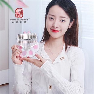 新款迷你拇指琴网红男女生水晶便宜儿童生21音巴林琴手指琴可爱便