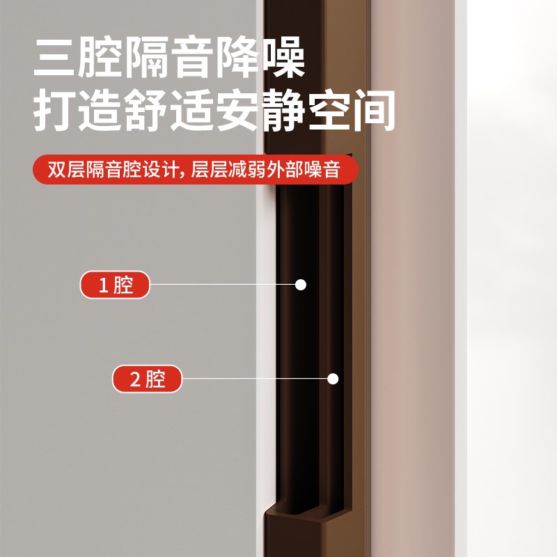 卧室房间门木门卡槽密封条入户门开槽静音防风密封条平开门防撞条