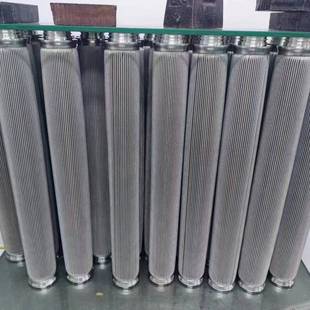 222接口波折滤芯不锈钢烧结毡滤芯造粒机折叠滤过滤器液压油滤芯
