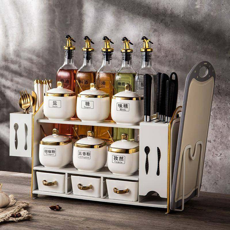 厨房置物架调味瓶玻璃油瓶家用品大全调料盒油盐酱醋罐子组合套装,包装,五金配件包装,淘宝优惠券,粉丝福利购,淘宝优惠卷