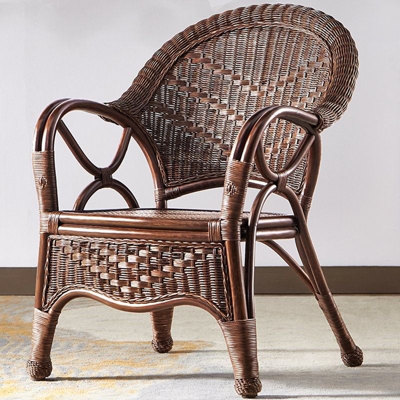 现代家用藤椅天然真藤编织椅子老人休闲椅三件套成人扶手靠背椅,住宅家具,其它椅子,淘宝优惠券,粉丝福利购,淘宝优惠卷