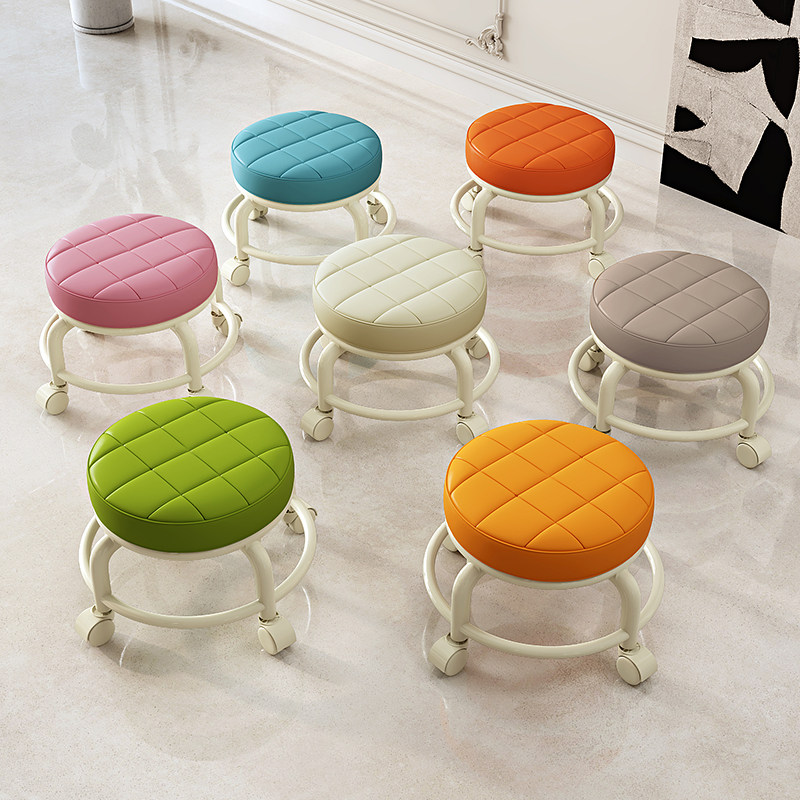 滑轮凳矮凳家用带万向轮小凳子擦地美缝凳儿童学步凳带娃神器圆凳,住宅家具,矮凳,淘宝优惠券,粉丝福利购,淘宝优惠卷