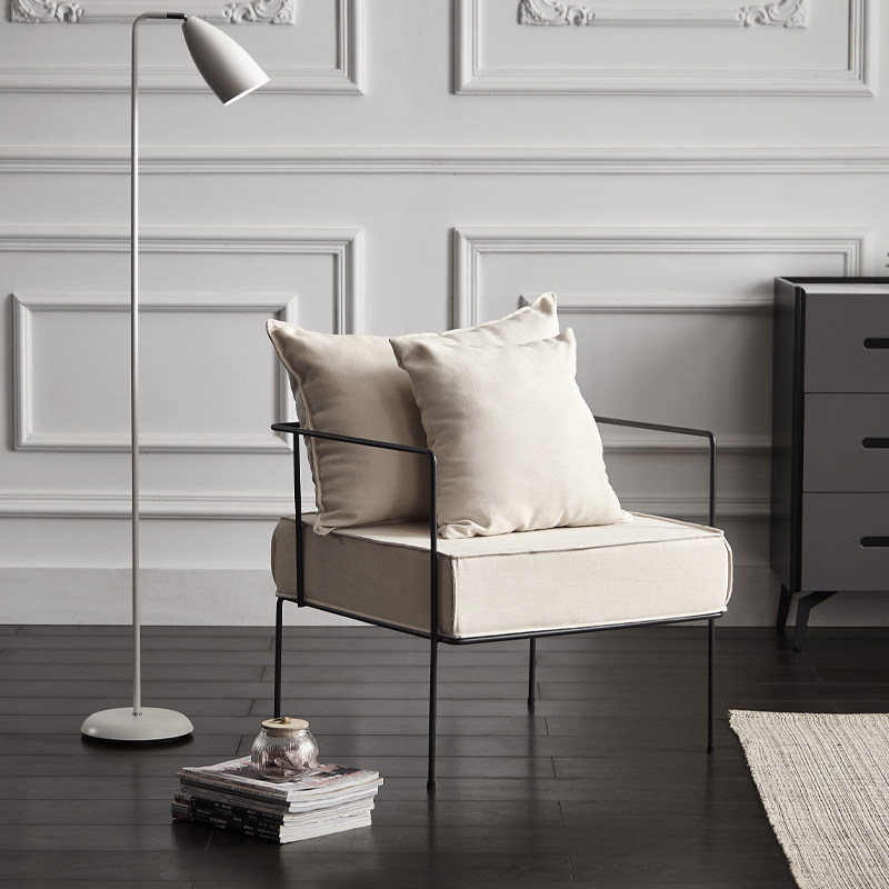 简约小沙发轻奢极简风北欧单双人布艺沙发客厅休息区休闲沙发椅子,住宅家具,铁艺沙发,淘宝优惠券,粉丝福利购,淘宝优惠卷