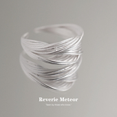 雪花银 纯银戒指女手工雕刻复古高级感日常百搭生日礼物