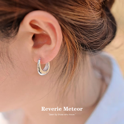 Reverie纯银月牙耳环轻奢百搭