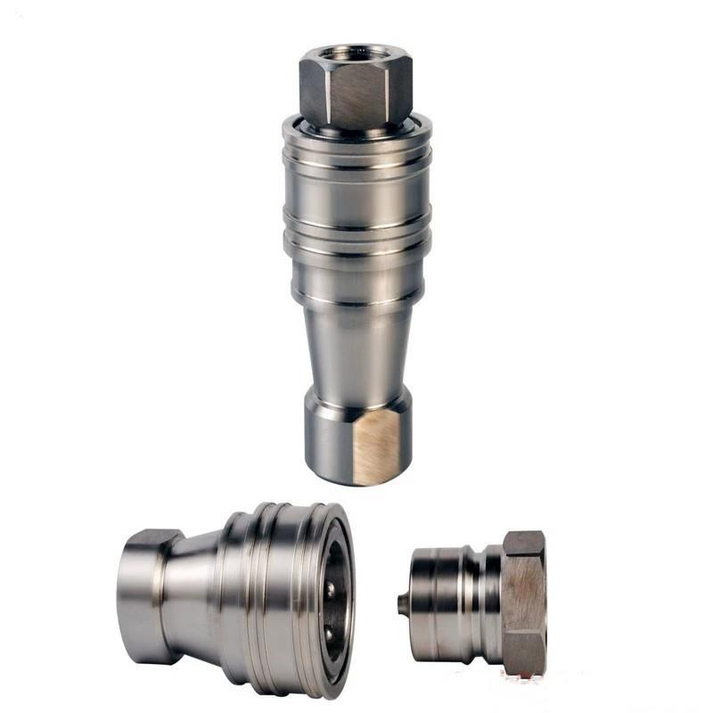 不锈钢NPT液压快速接头KZF4-10ZG1/2快速接头KZE自闭快装接头