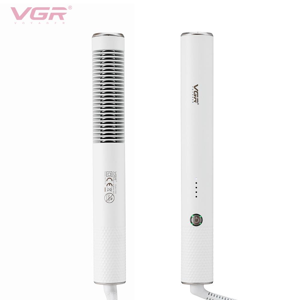 VGR586懒人直发梳多功能吹风梳干湿两用美发护发梳子新款直发棒
