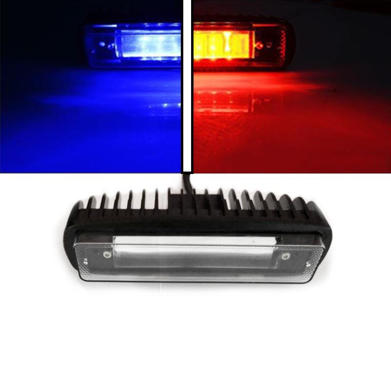 外贸20w一字led红蓝色叉车灯通用工程车底灯安全警示工作灯