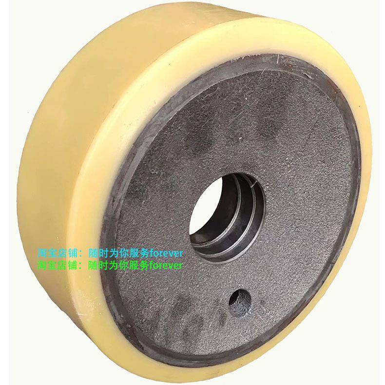 林德电动堆高车R12前轮承重轮子液压升降机载重轮支撑轮聚氨酯轮