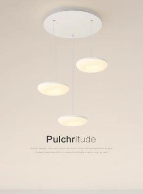 全光谱护眼餐吊灯北欧奶油风新款创意曲奇灯现代简约吧台led灯具