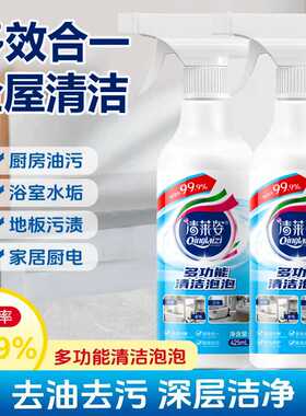 多功能清洁泡泡厨房油污微波炉烤箱浴室玻璃水垢不锈钢清洗去污剂